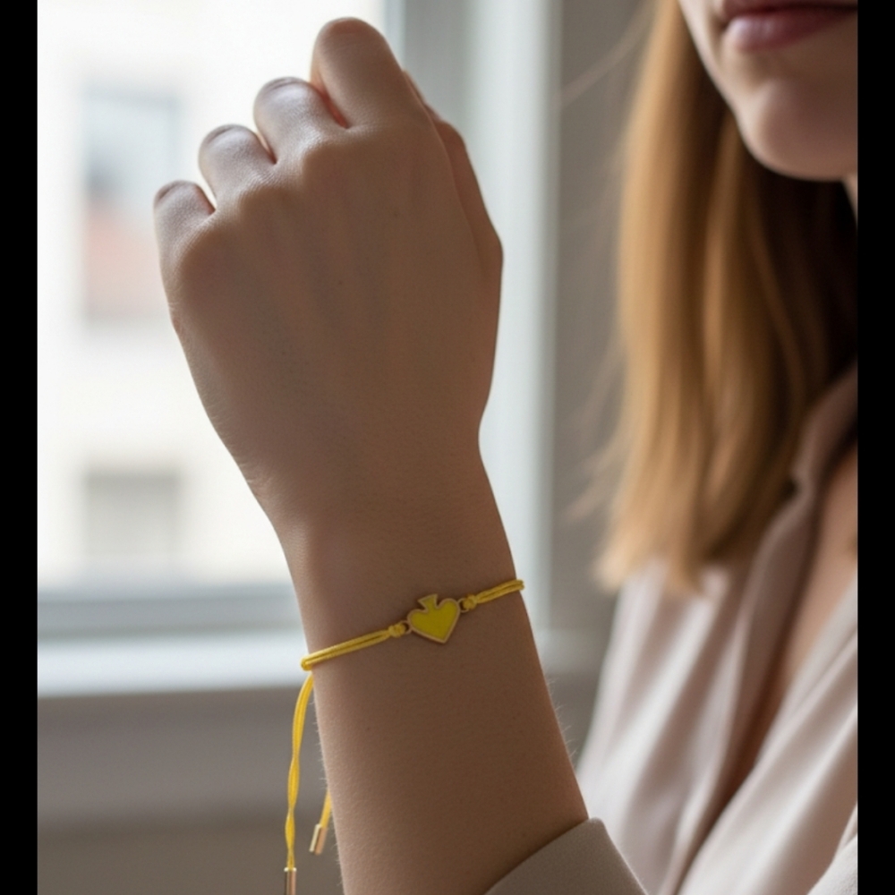 Kate Spade Yellow Heart Bracelet